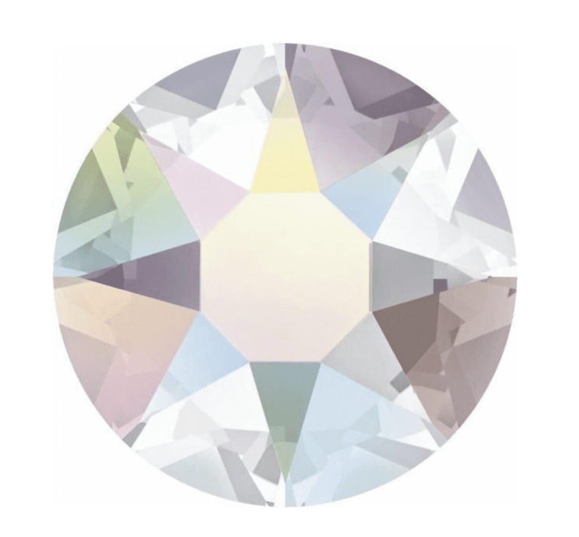 Round Swarovski Crystals - AB (Iridescent) image 0