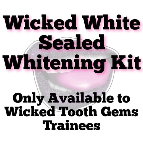 A picture of the wicked white sealed whitening kit.