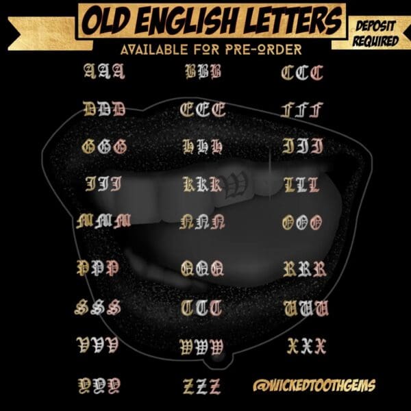 A bunch of old english letters are available for pre-order.