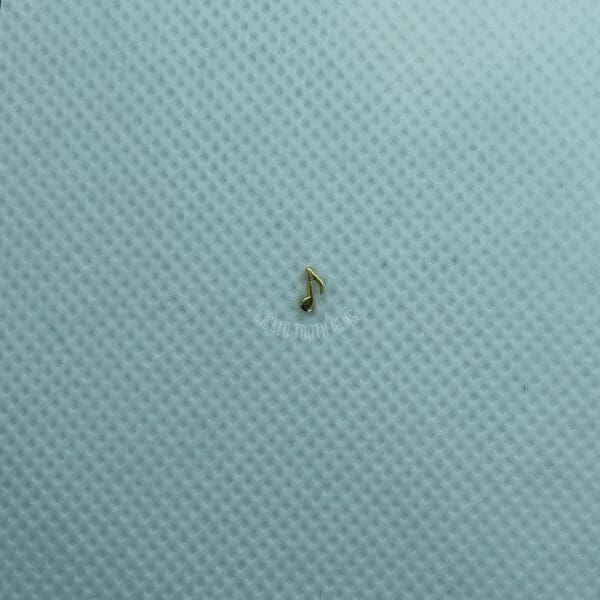 A tiny insect is sitting on the surface of a sheet.