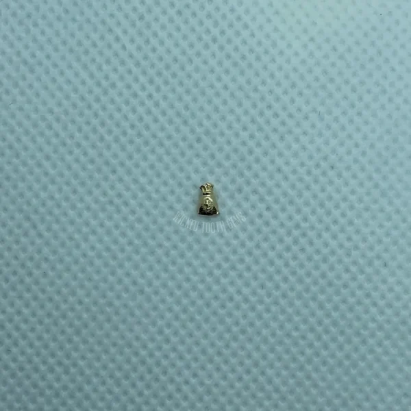 A tiny bug sitting on top of a blue surface.