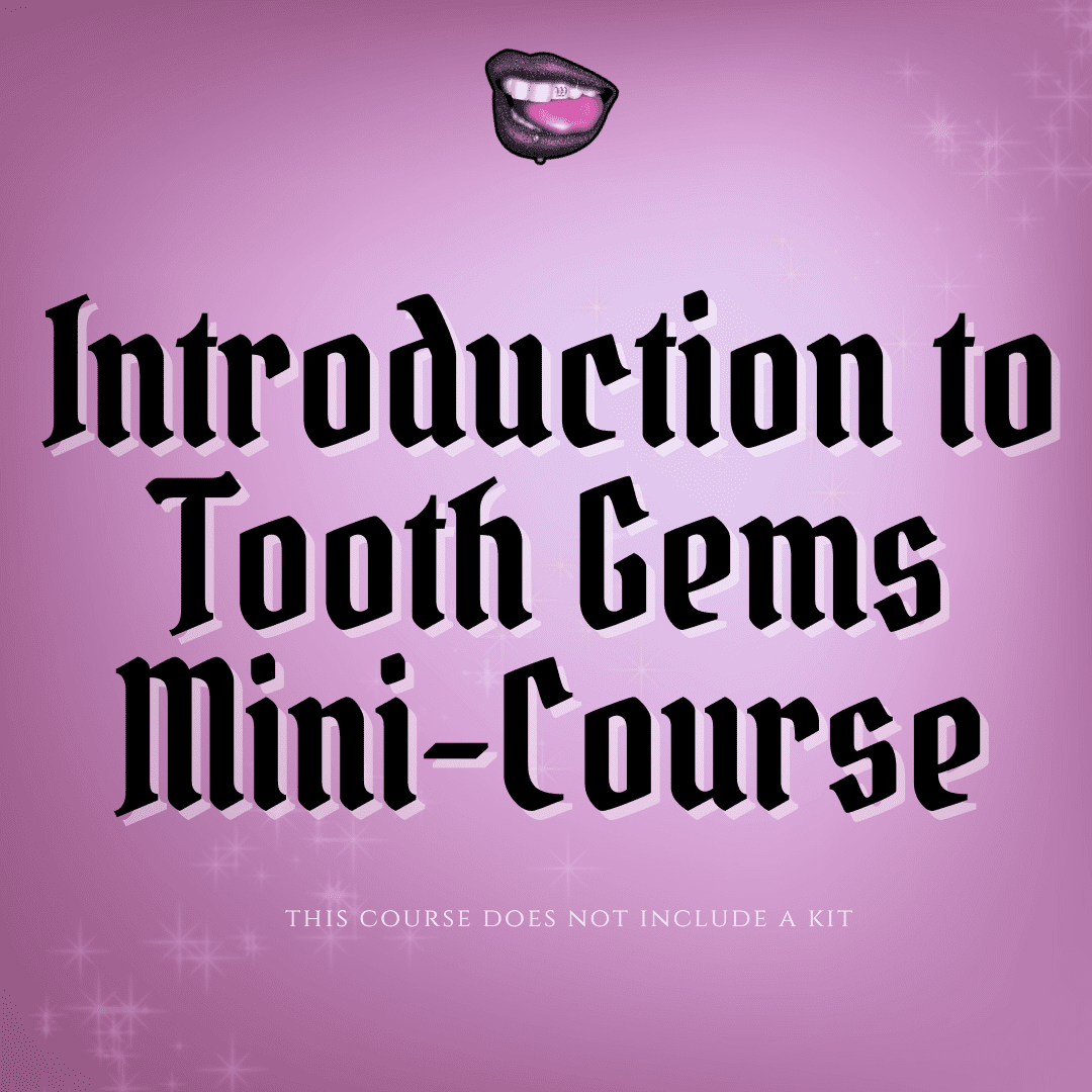 A pink background with the words " introduction to tooth gems mini-course ".