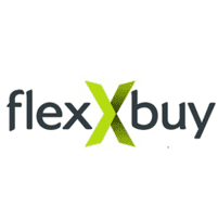 Green and black FlexXBuy logo.